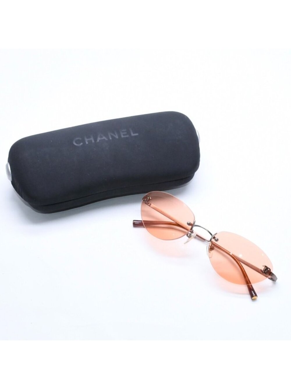 Chanel Sunglasses Eyewear CC Logo Orange Brown